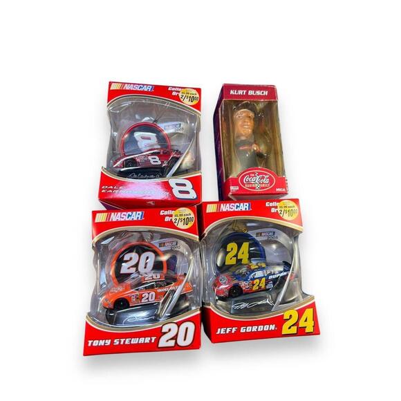 NASCAR Cars Set Collector's Earnhardt Jr., Tony Stewart, Jeff Gordon Kurt Busch - Picture 5 of 9